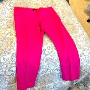 Bright pink ankle pants. Size 10P
